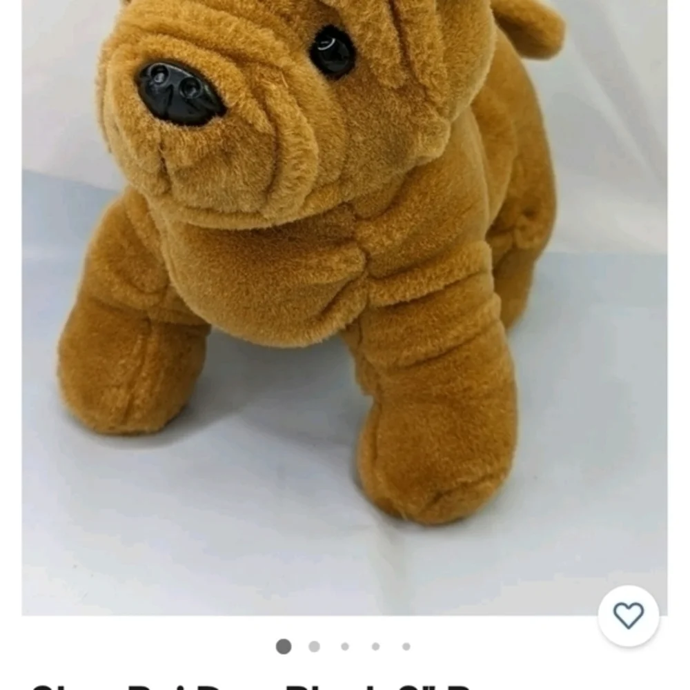 Dan Dee Collector’s Choice Plush‎ Dog Bulldog Brown Stuffed Wrinkles